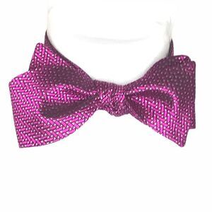 Ted Baker Geometric Shapes Bow Tie Pink Adjustable